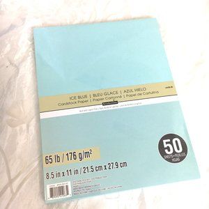 Recollections Cardstock Paper Ice Blue Solid NWT